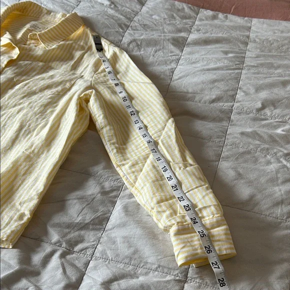 Sezane Tomboy Yellow Striped Skirt - Picture 6 of 7
